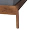 Baxton Studio Agatis MidCentury Modern Ash Walnut Finished Wood Queen Size Bed Frame 223-12887-ZORO - alternate 4